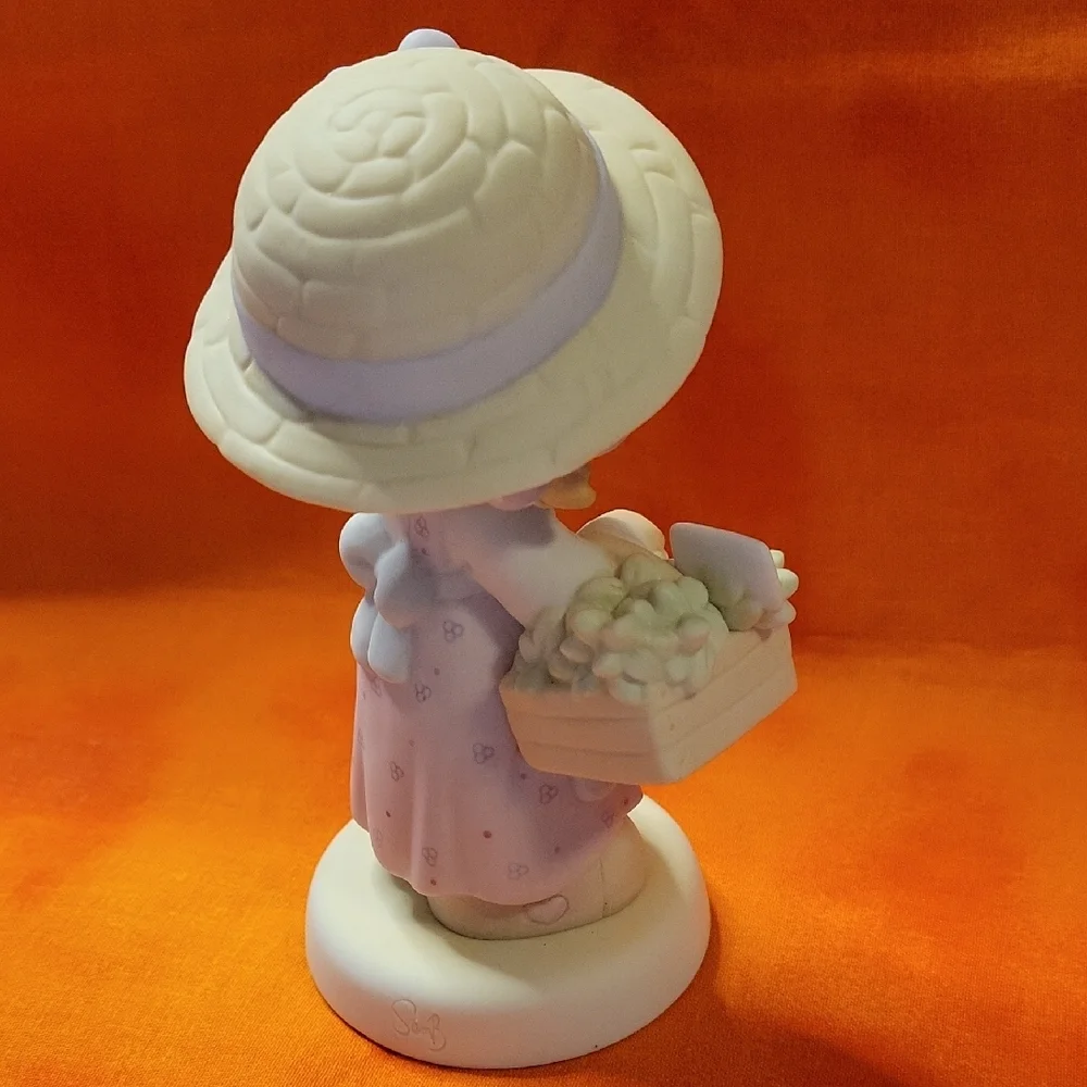 Precious Moments Figurine Take Thyme For Yourself Herbs Hat - Picture 5 of 5